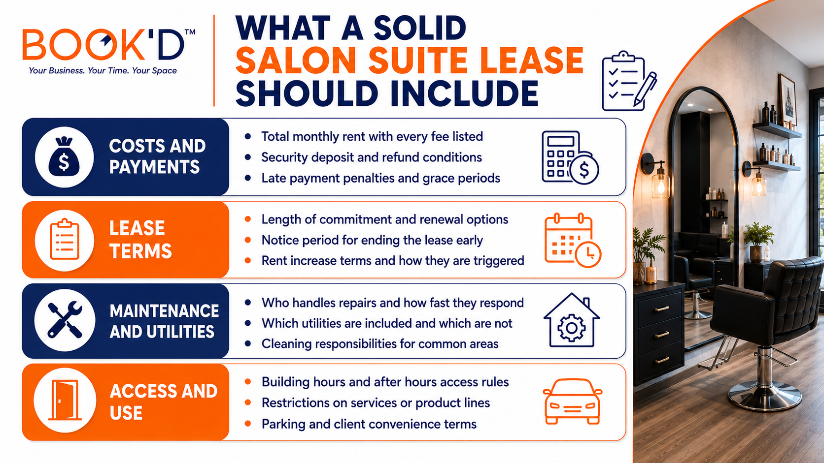 Professional salon suite lease guide 